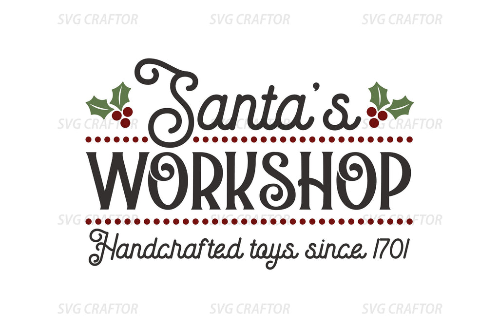 Santas workshop sign design christmas sign svg christmas banner svg christmas workshop svg designs christmas workshop wall sign