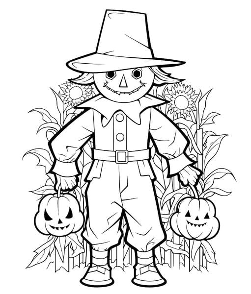 Free printable halloween coloring pages list