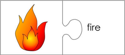 Shadrach meshach and abednego jigsaw word match worksheets