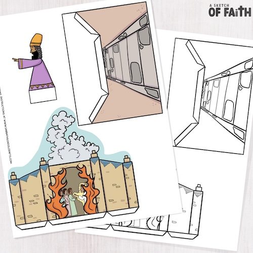 Shadrach meshach abednego in the fiery furnace â easy bible crafts for kids