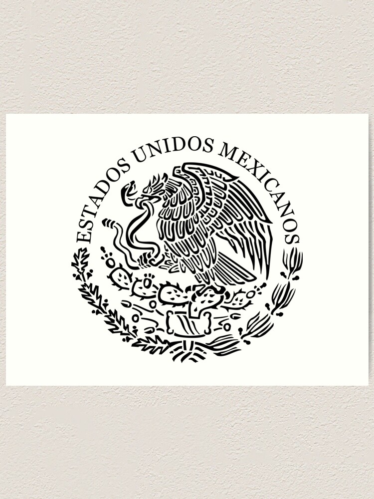 Coat of arms of mexico art print for sale by abbeyz