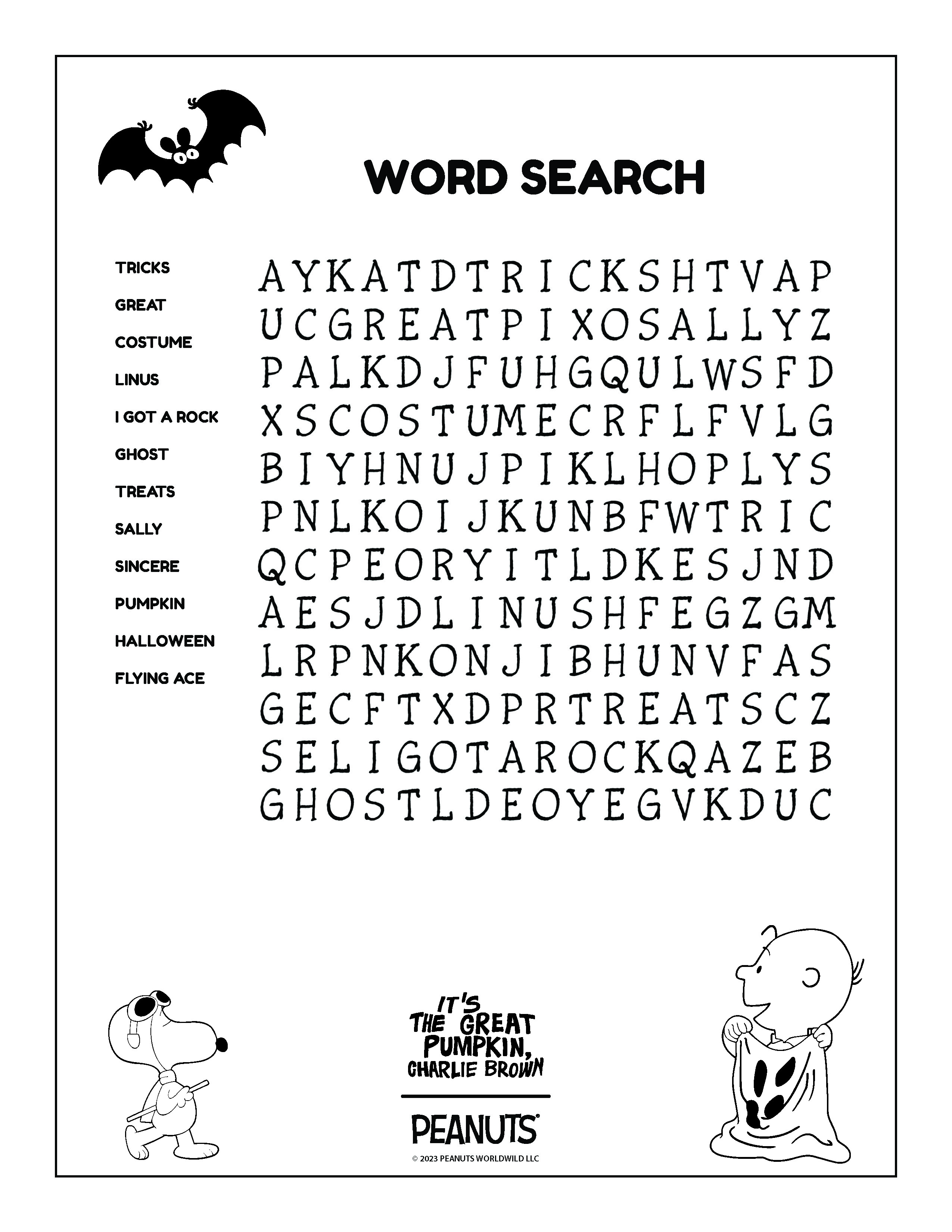 Its the great pumpkin charlie brown fun games