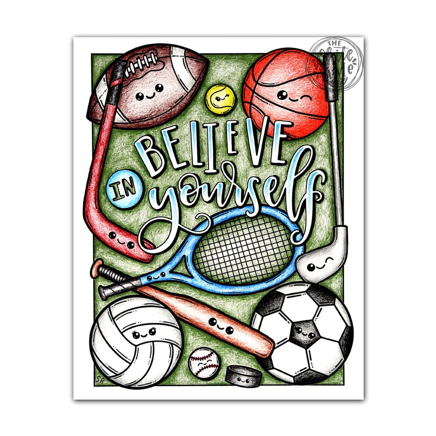 Buy sports coloring pages for adults printable kawaii sports coloring page coloring pages for kids printable kawaii cute coloring online in india