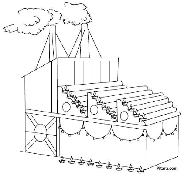 Festivals coloring pages kids network