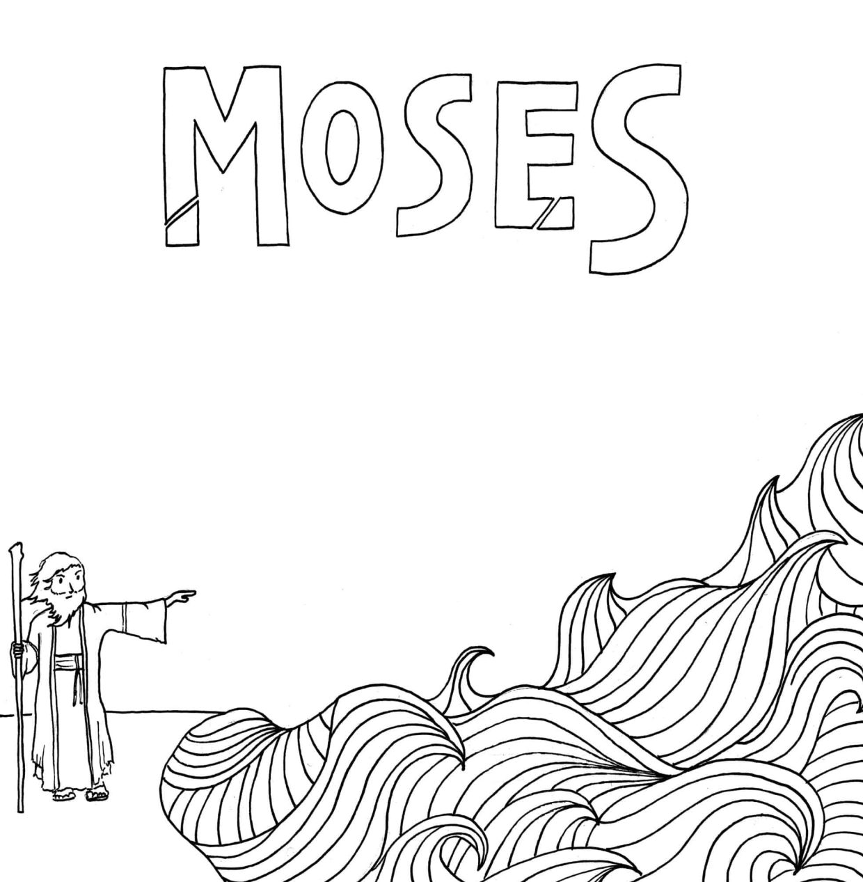 Moses coloring pages free printable sheets for kids