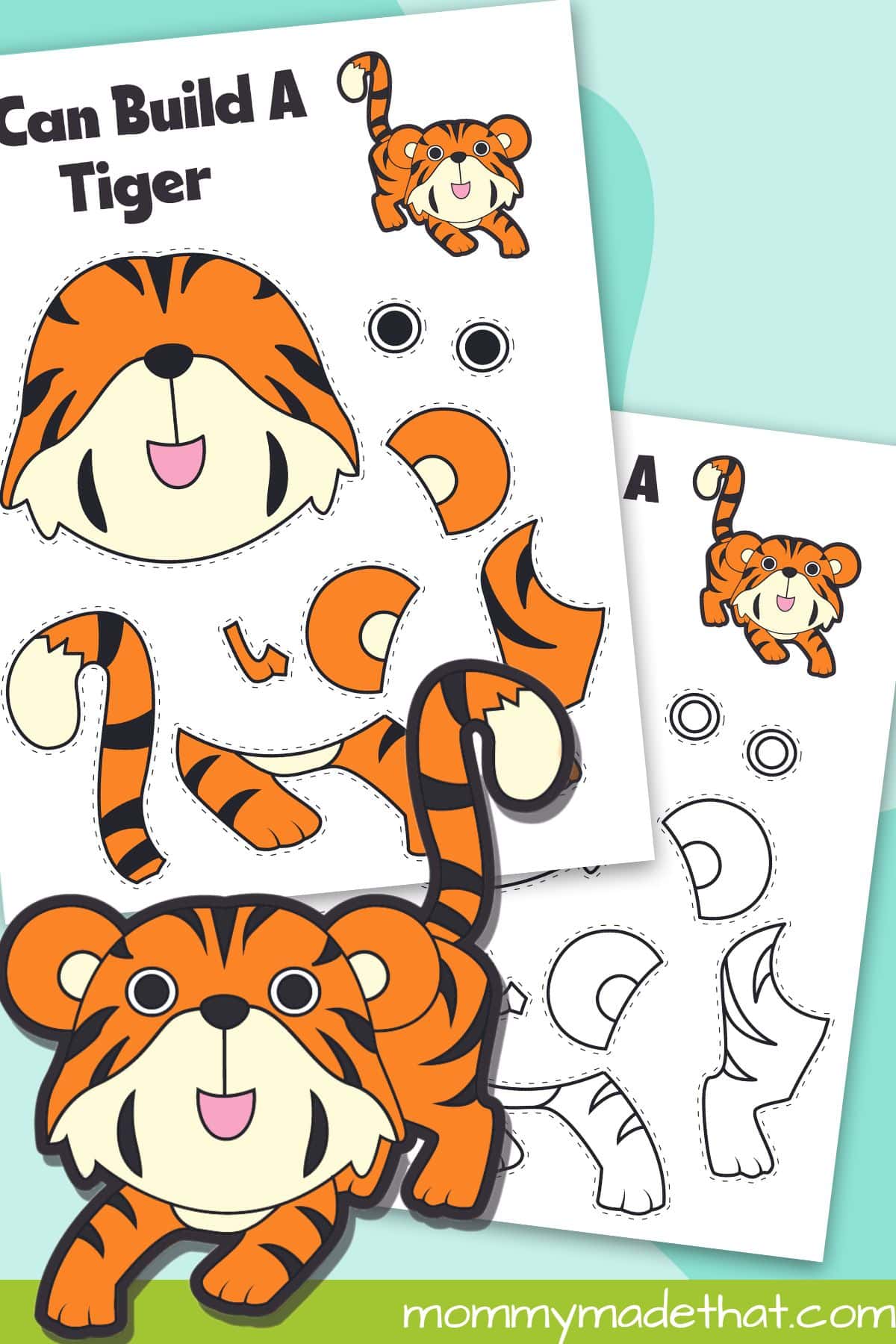 Printable tiger craft grab the free tiger template