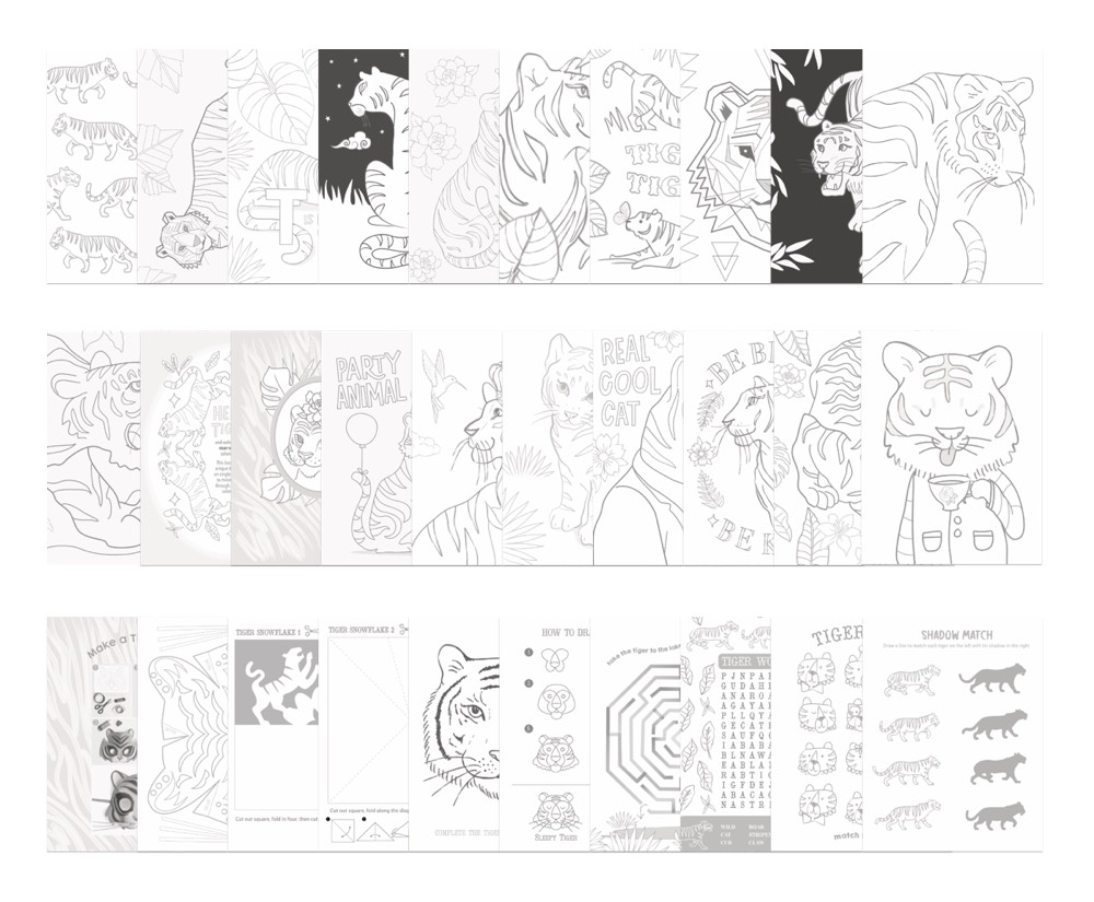 Tiger lour in and activity pages get crafty â