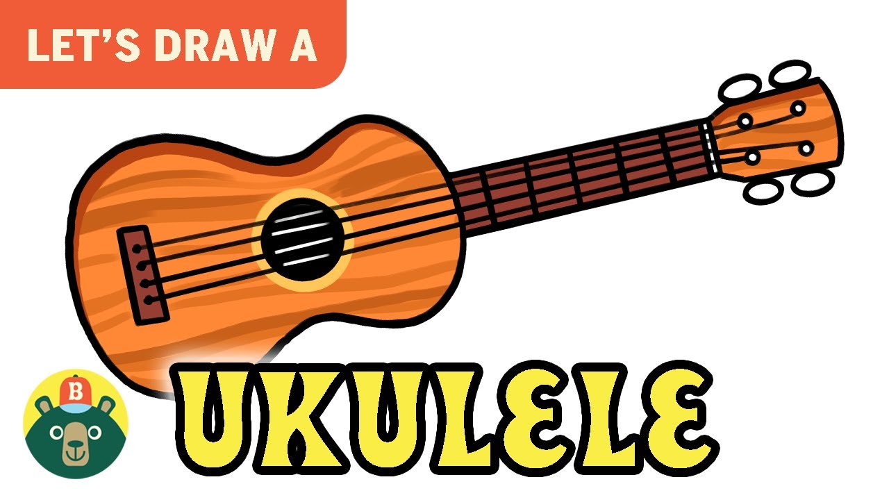 How to draw a ukulele