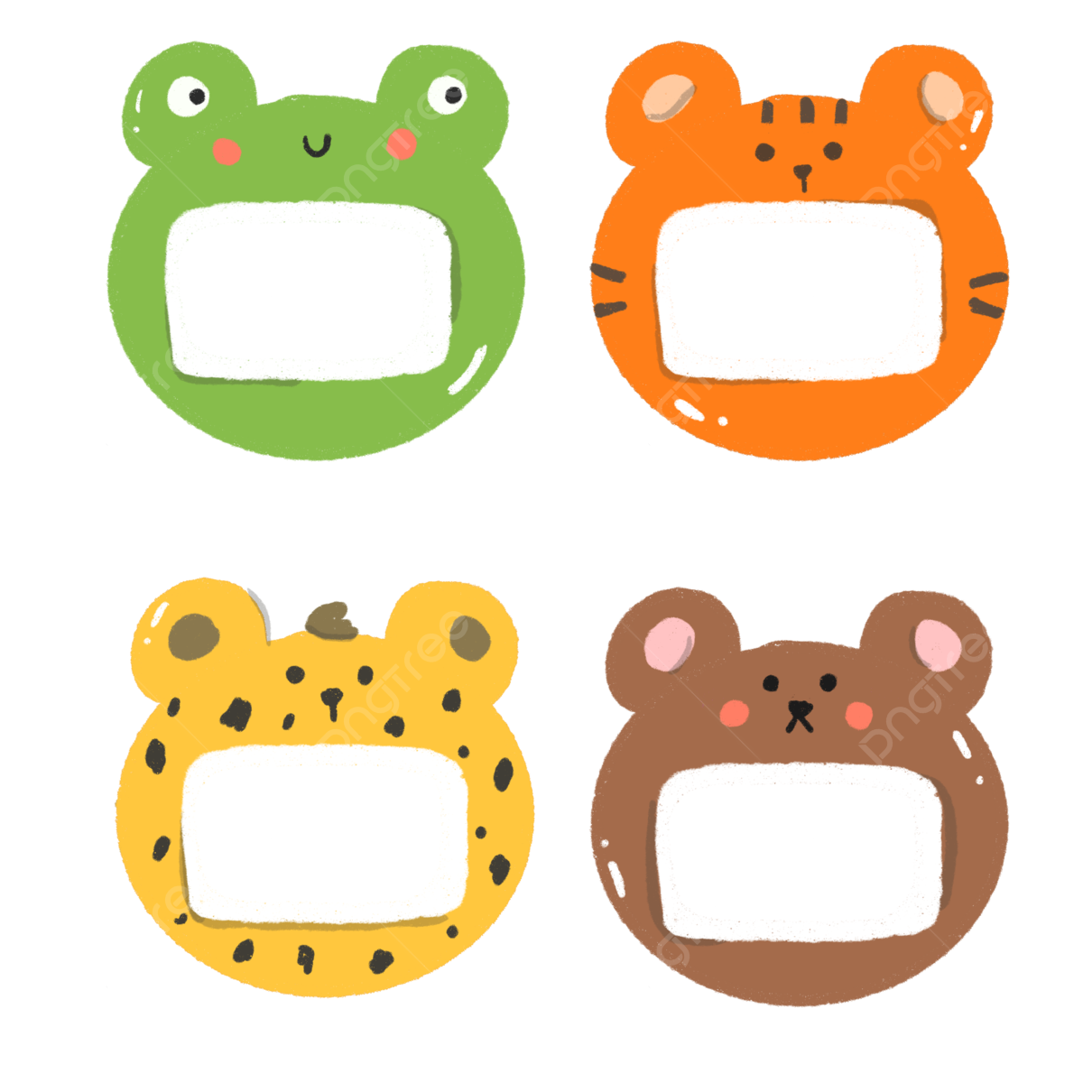 Cute name tag clipart transparent png hd cute name tag animals decoration free printable name tag illustration decoration png image for free download