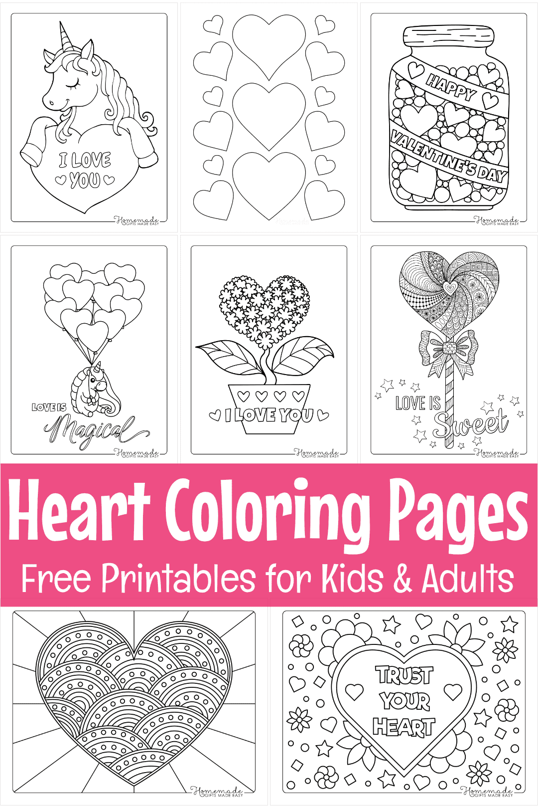 Free printable valentines day coloring pages