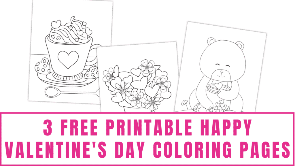 Foldable printable valentines day cards to color pdf downloads
