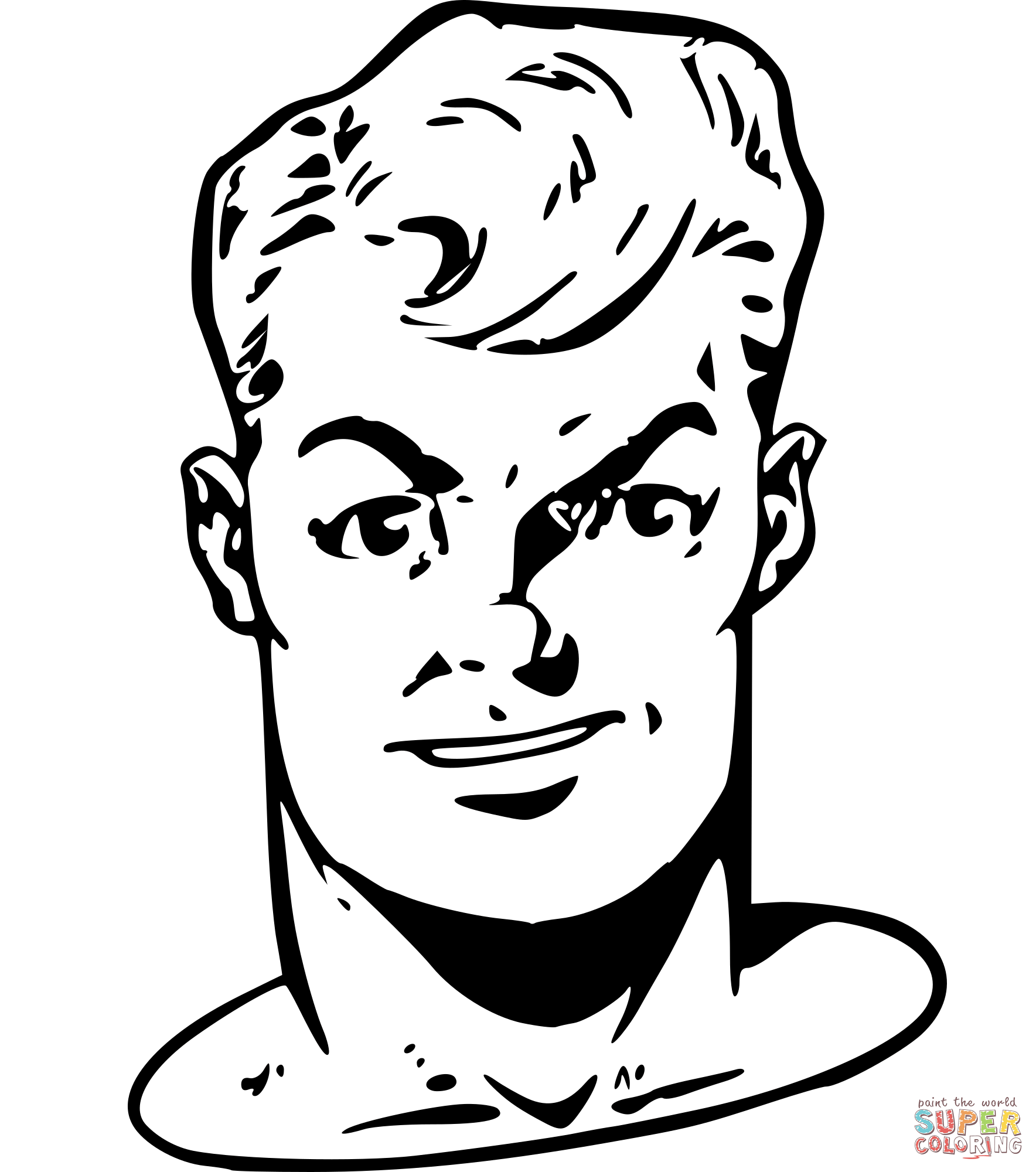Vintage man face coloring page free printable coloring pages