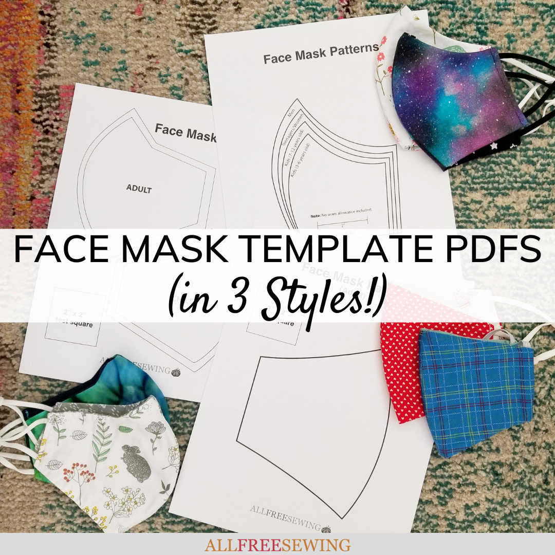Free face mask template pdfs styles
