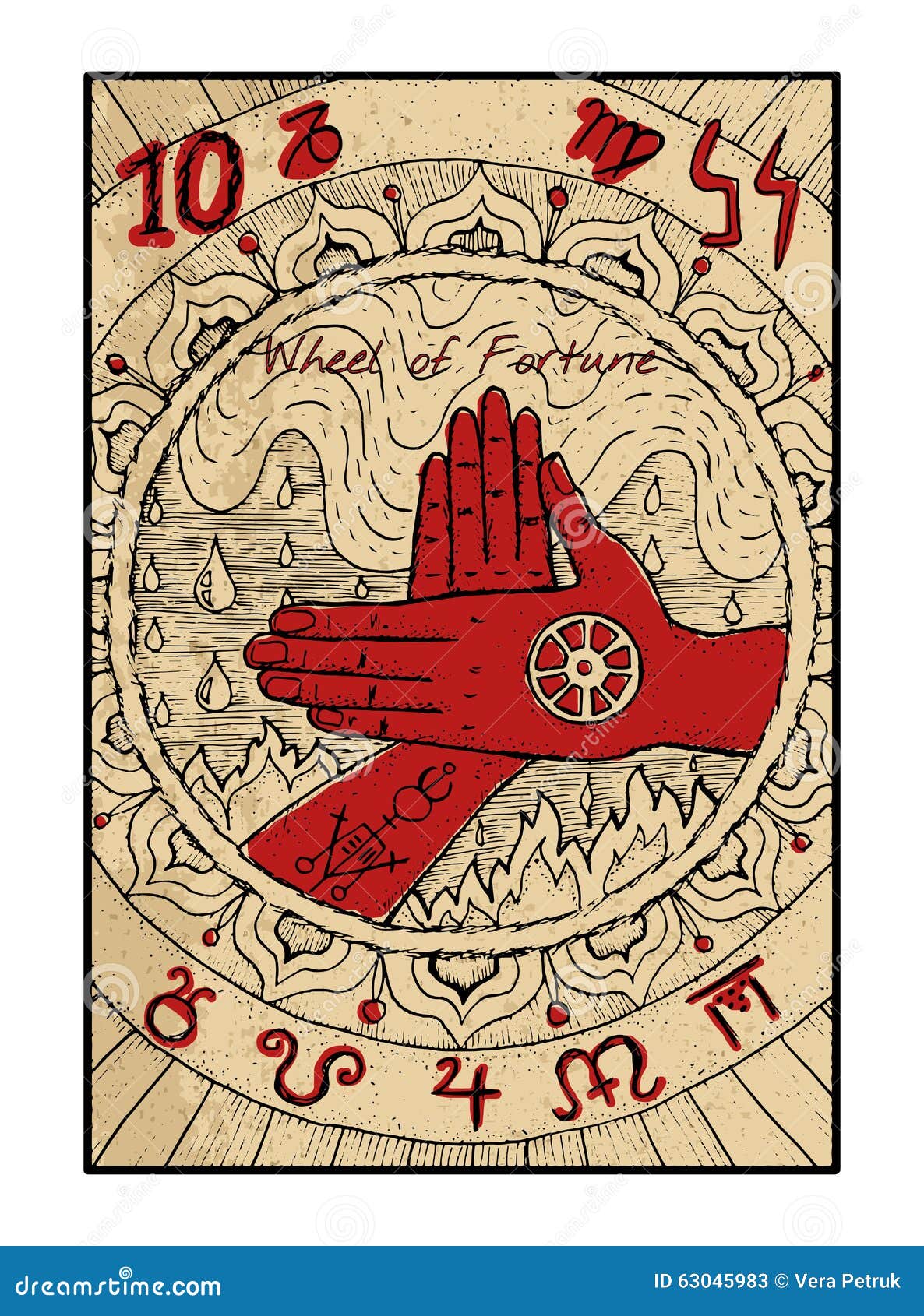 Card fortune tarot wheel stock illustrations â card fortune tarot wheel stock illustrations vectors clipart