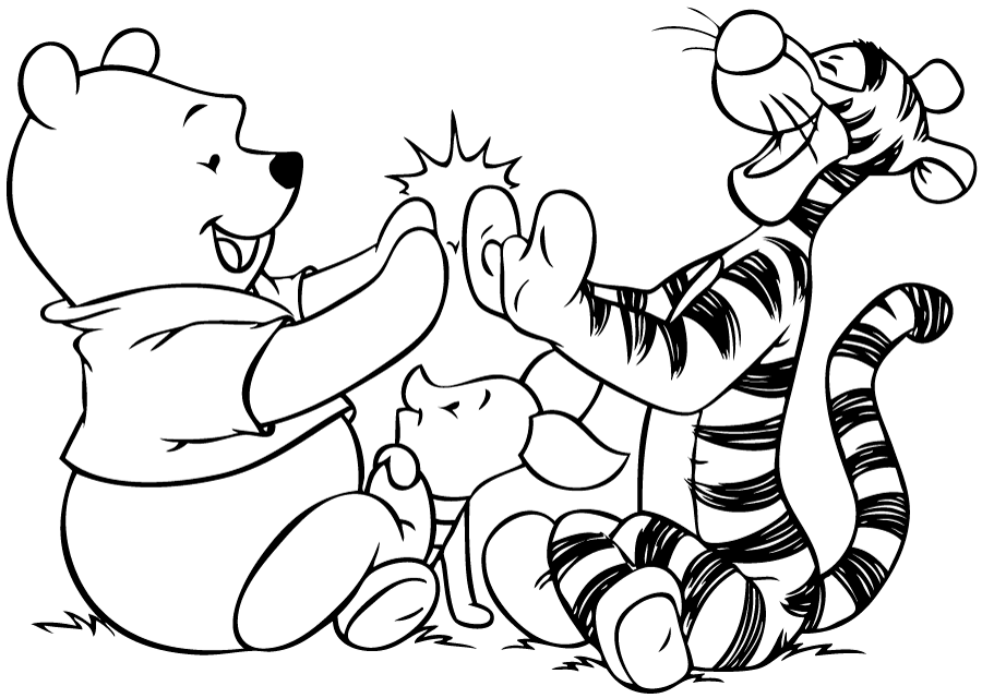 Coloring pages tiger and bear coloring pages