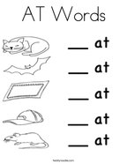 At words coloring pages