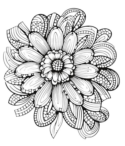 Free printable zentangle coloring pages list