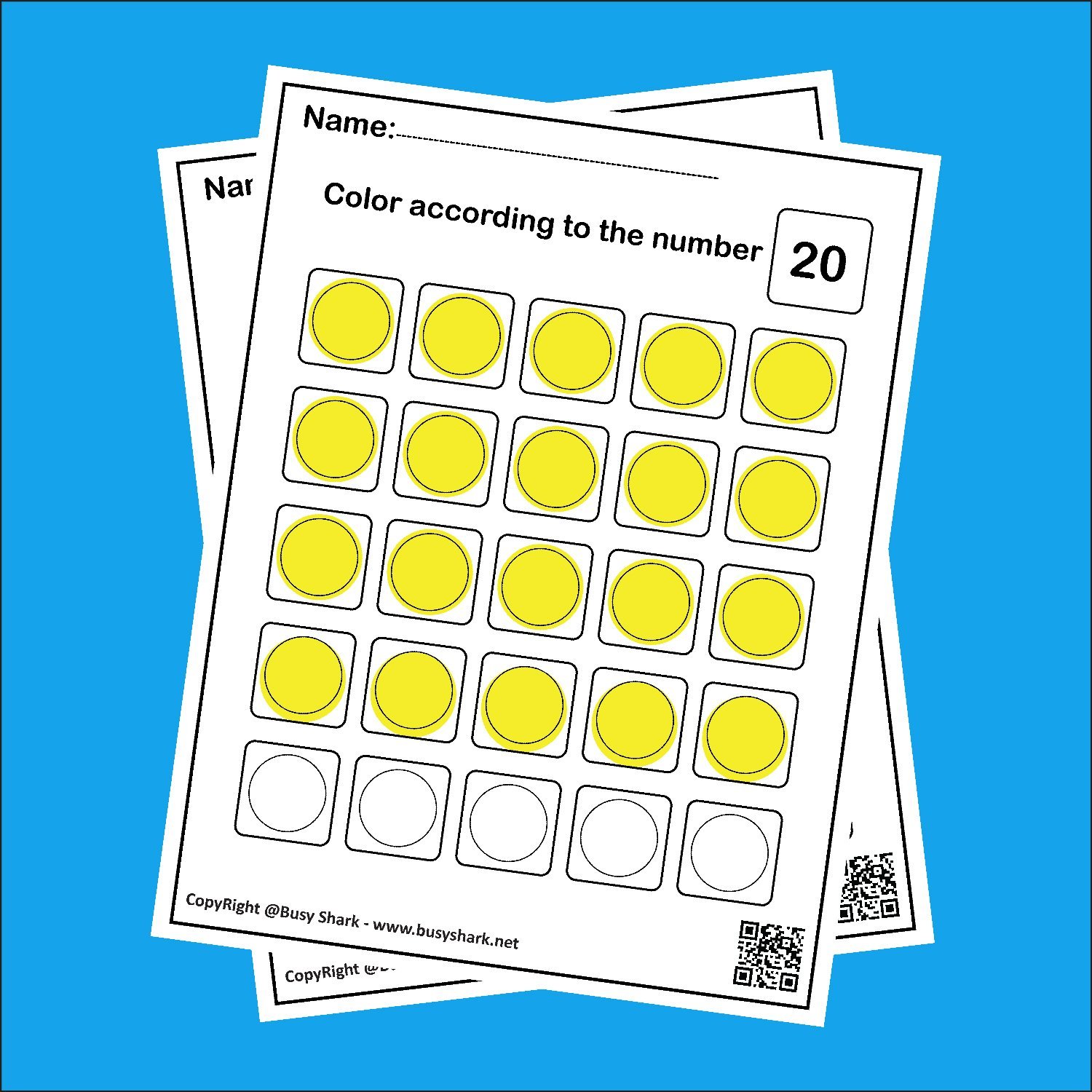 Numbers dot markers activity free coloring pages