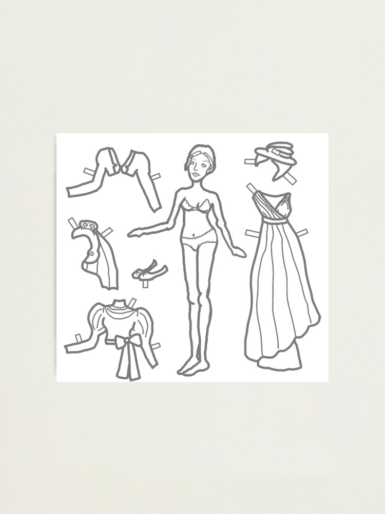 Paper doll sketch