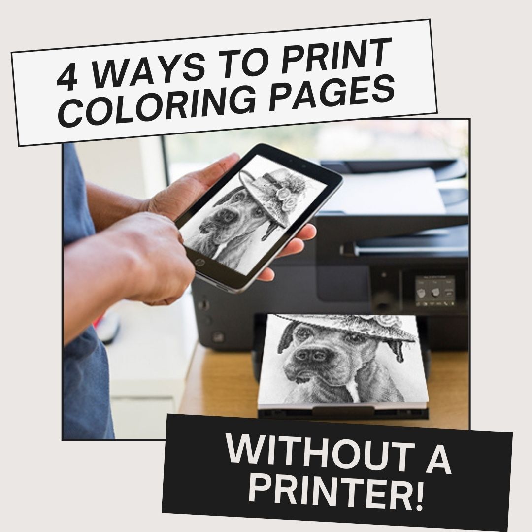 Super easy ways to print the coloring pages you love â without a printer â artistry by lisa marie