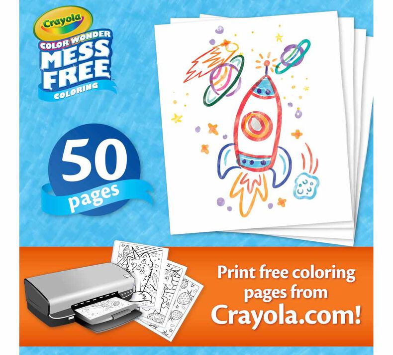 Color wonder blank coloring pages