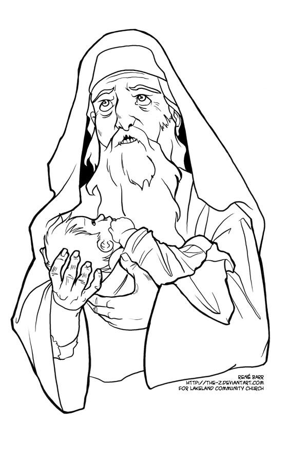 Advent coloring page