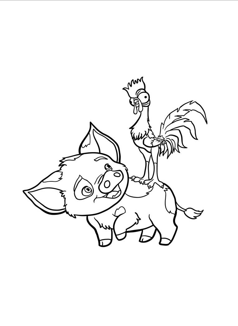 Moana coloring pages by coloringpageswk on