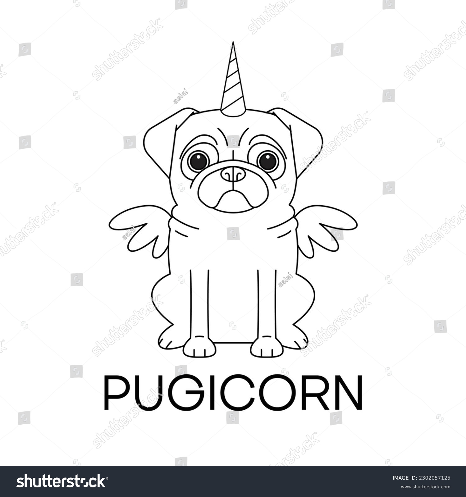 Pugicorn images stock photos d objects vectors