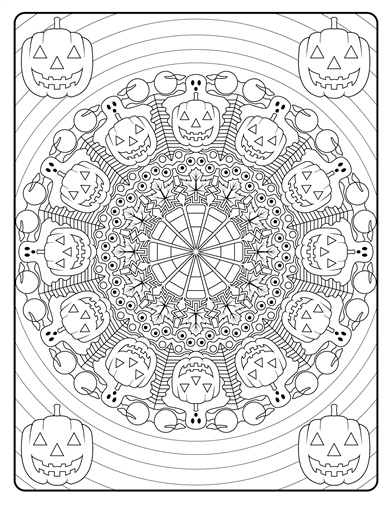 Pumpkin mandala