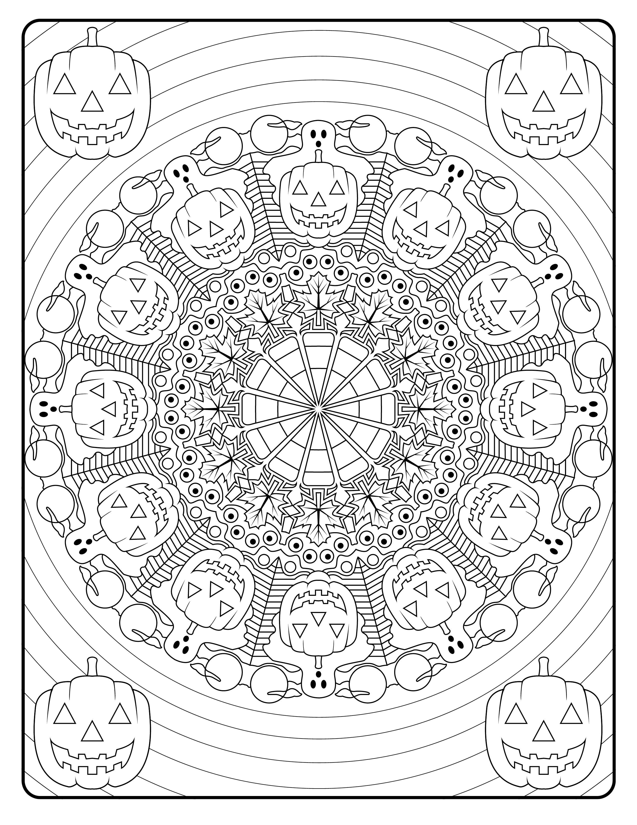 Pumpkin mandala