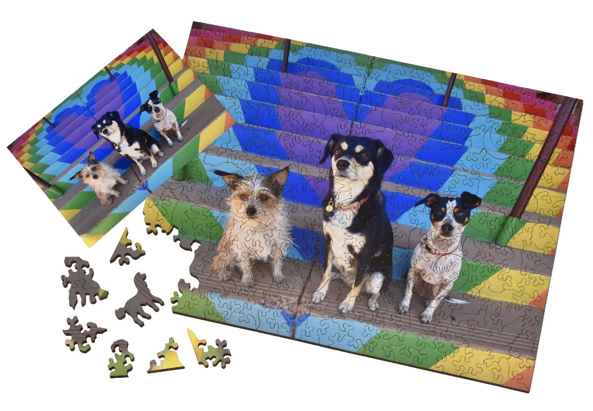 Custom wooden jigsaw puzzle from your photo liberty puzzles