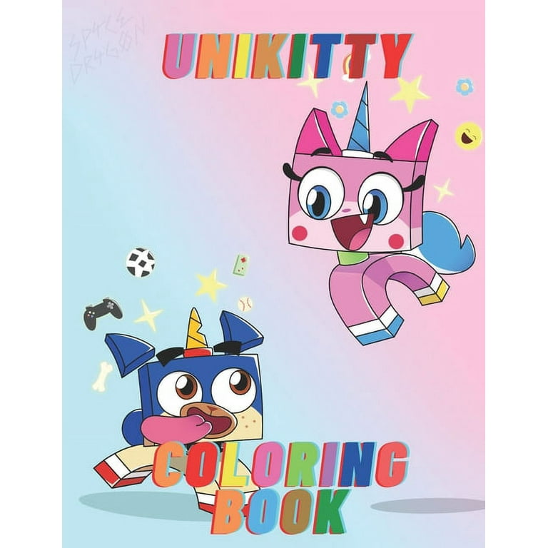 Unikitty coloring book coloring book for kid with unikittyfun happiness and fun with unikitty paperback