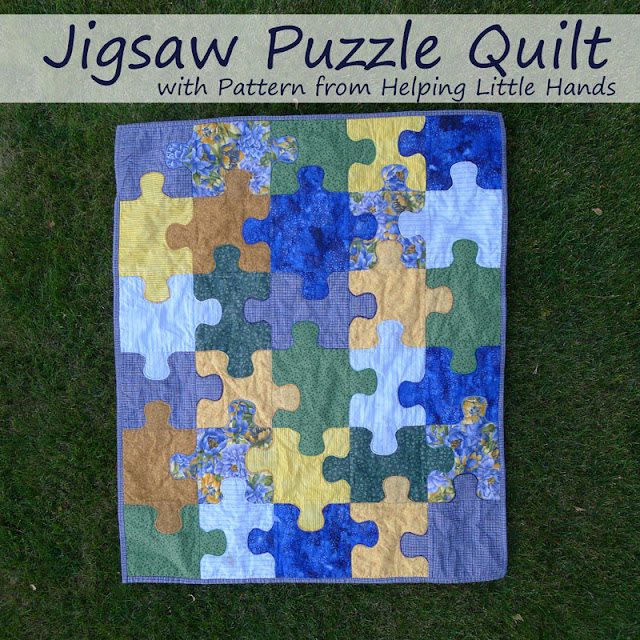 Pieces by polly jigsaw puzzle baby quilt free pattern included