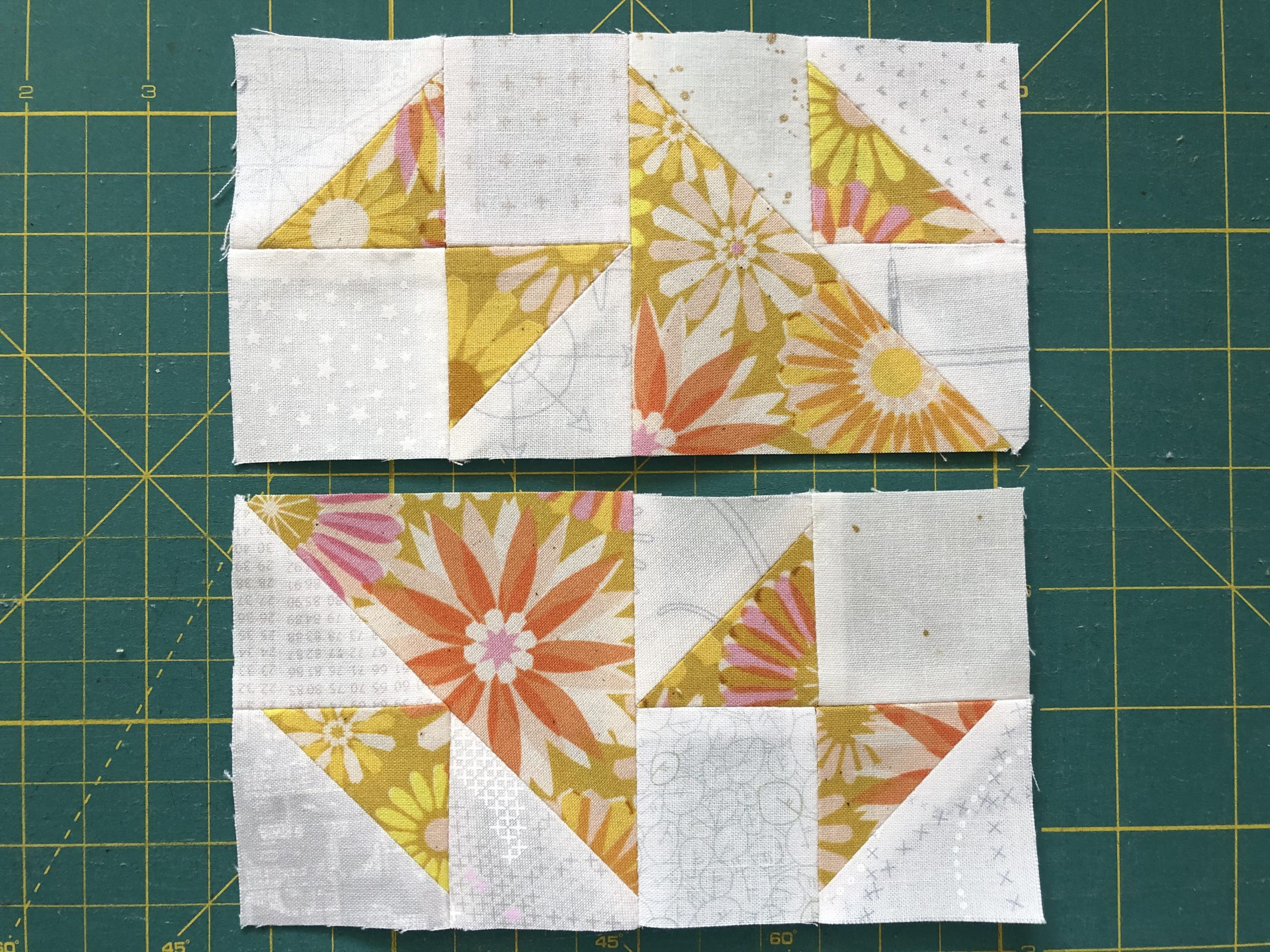 Sewing patchwork old maids puzzle