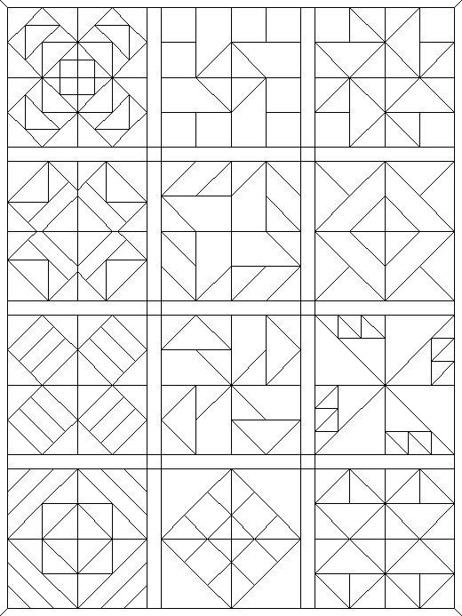 Coloring pages quilt blocks â barn quilt patterns barn quilt designs barn quilt