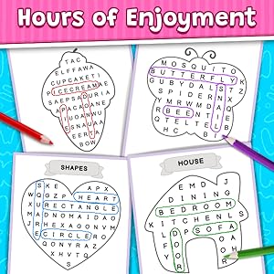 Word search for kids puzzle book word puzzles fun challenges for children ages
