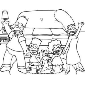 Simpsons coloring pages printable for free download