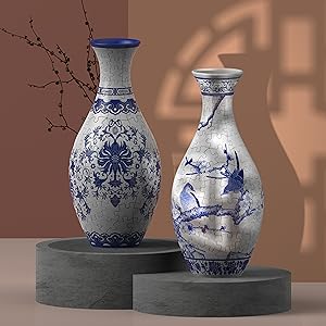Pintoo d puzzle vase unique flower vase made by curved plastic puzzle pieces house warming gift for flower arrangements and home decoration