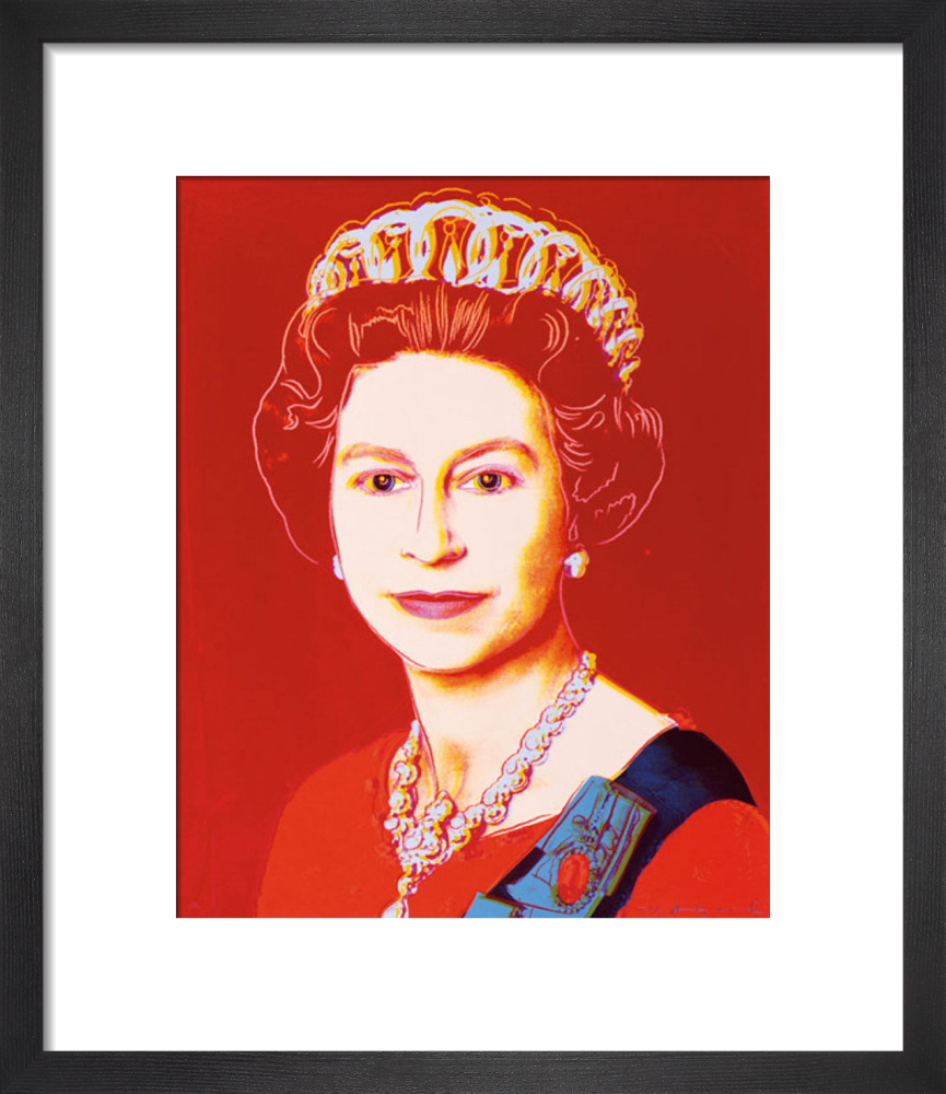 Reigning queens queen elizabeth ii of the united kingdom art print by andy warhol king mcgaw