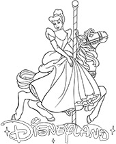 Disneyland coloring page queen castle