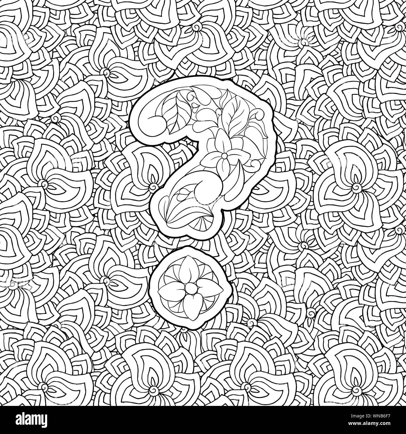Question mark pattern black and white stock photos images