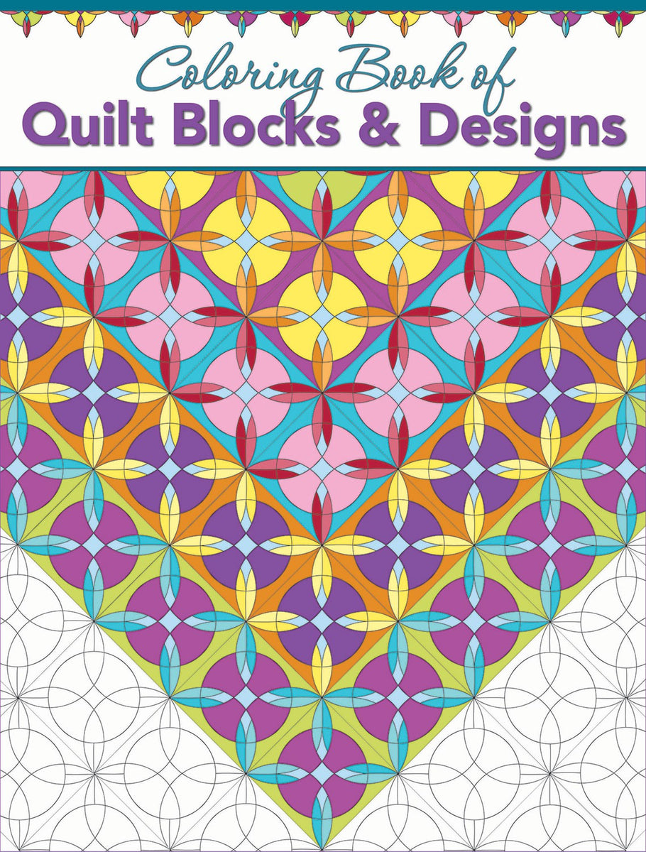 Coloring book of quilt blocks designs landauer publishing color qu â