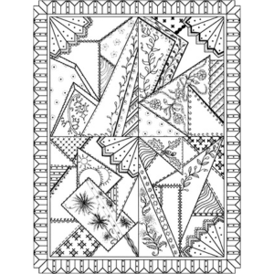 Creative haven patchwork quilt designs coloring book adult coloring books art design schmidt carol books