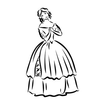 Page quinceanera dress drawing images