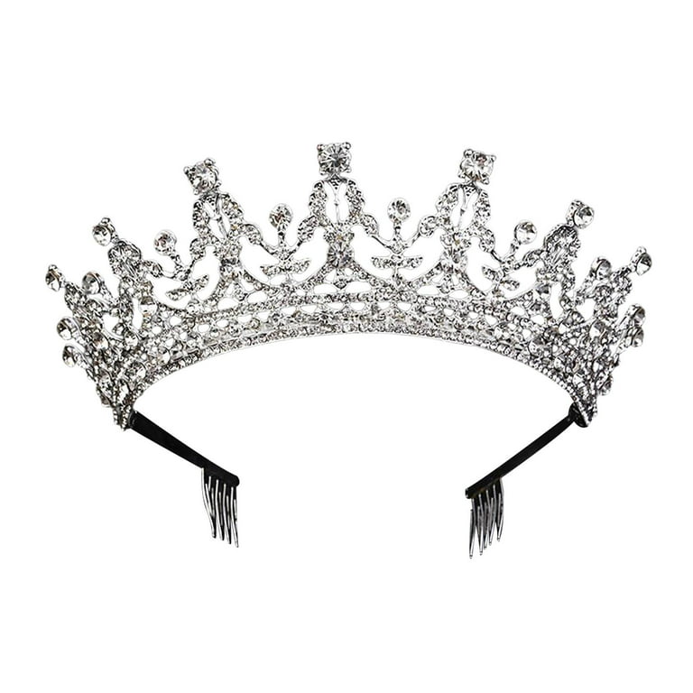 Crown bride quinceanera headpieces gift hair accessories for girls bridal for women for halloween pageant prom christmas party style a