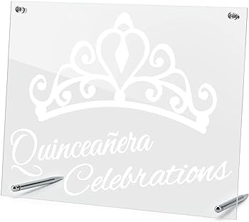 Calculs quinceanera guest book wele decoration sign x square quinceanera th birthday girl guest registry alternative home kitchen
