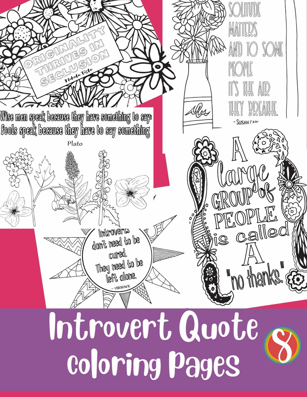 Quote coloring pages for adults â stevie doodles