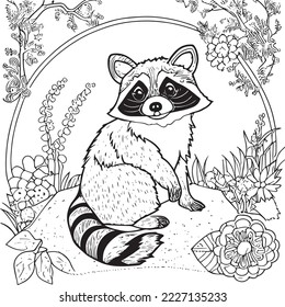 Racoon sketch images stock photos d objects vectors