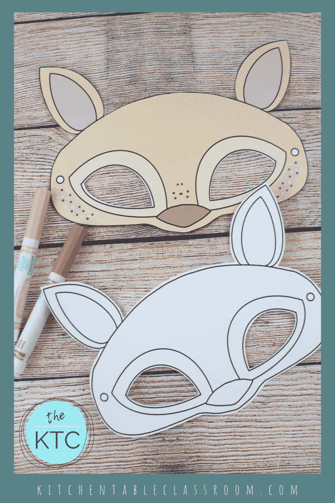 Woodland animal masks