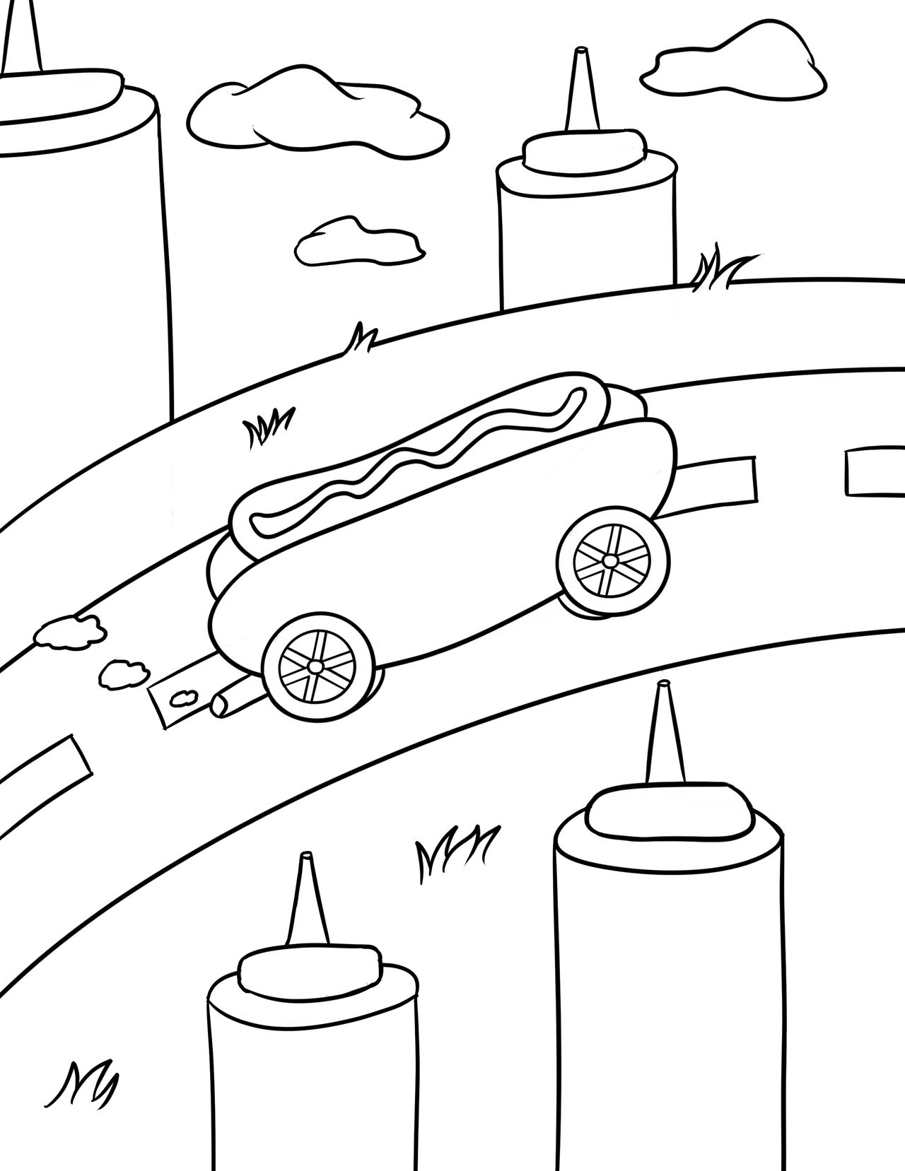 Hotdog car